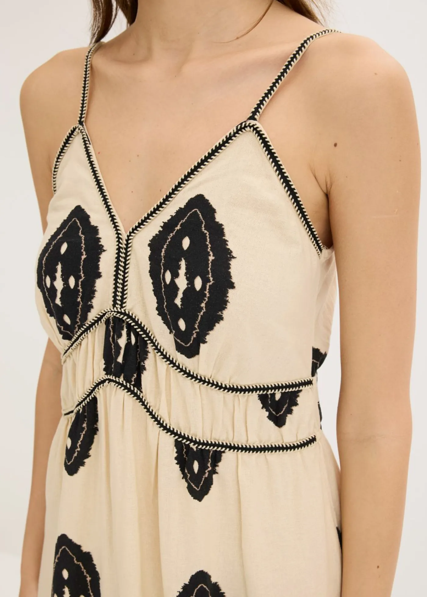 Mujer bonprix bonprix Vestido largo de mezcla de lino ligero