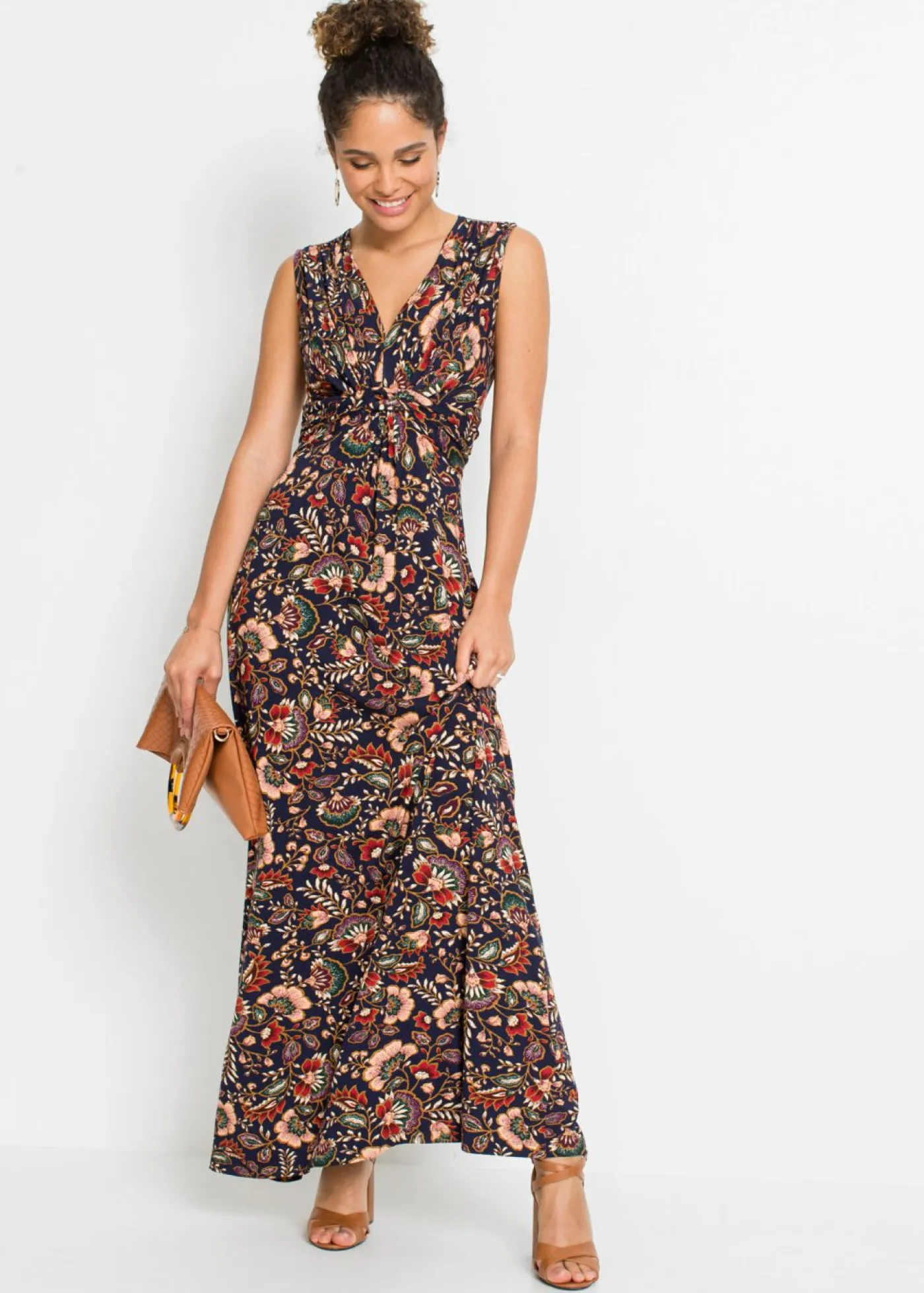 Mujer bonprix bonprix Vestido largo de mezcla de viscosa