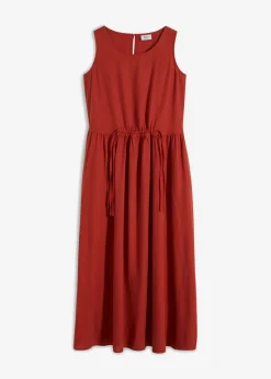 Mujer bonprix bonprix Vestido largo de mezcla ligera de lino y viscosa