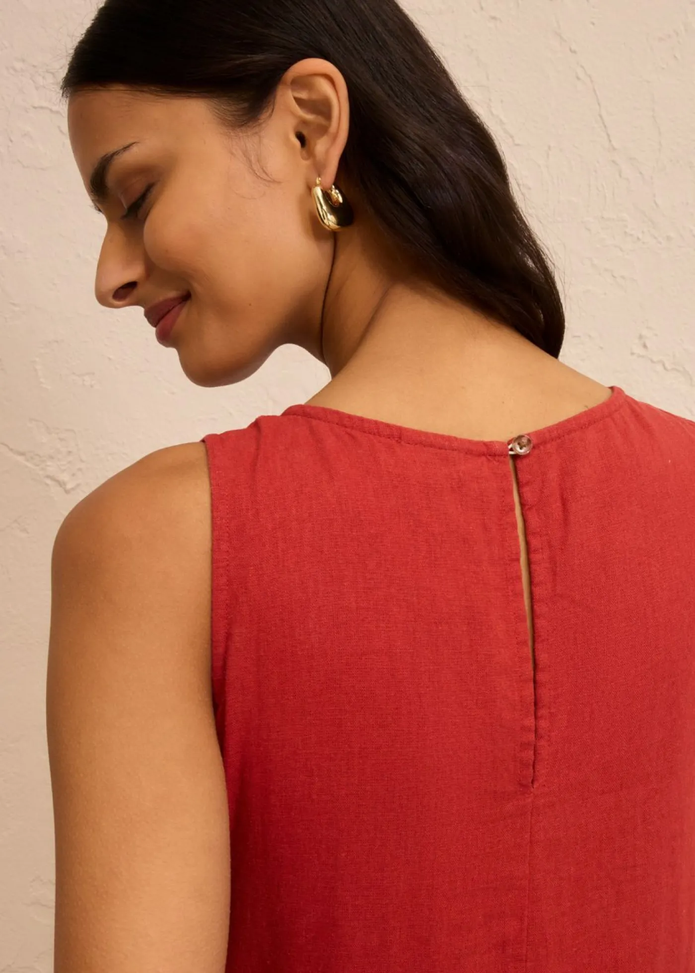 Mujer bonprix bonprix Vestido largo de mezcla ligera de lino y viscosa