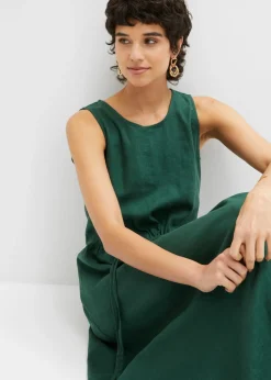 Mujer bonprix bonprix Vestido largo de mezcla ligera de lino y viscosa