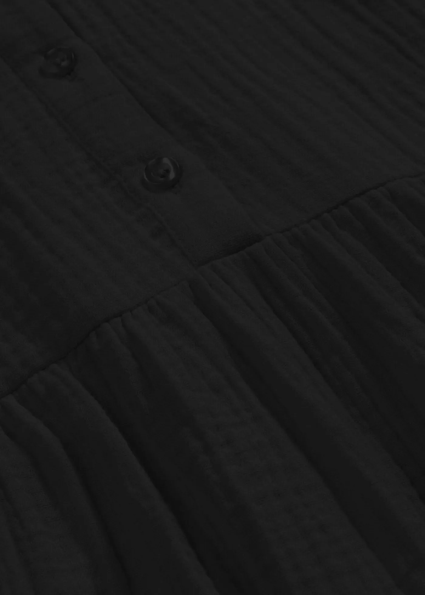 bonprix bonprix Tallas Pequeñas>Vestido largo de muselina suave Negro