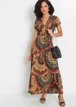 Mujer bonprix bonprix Vestido largo de punto estampado