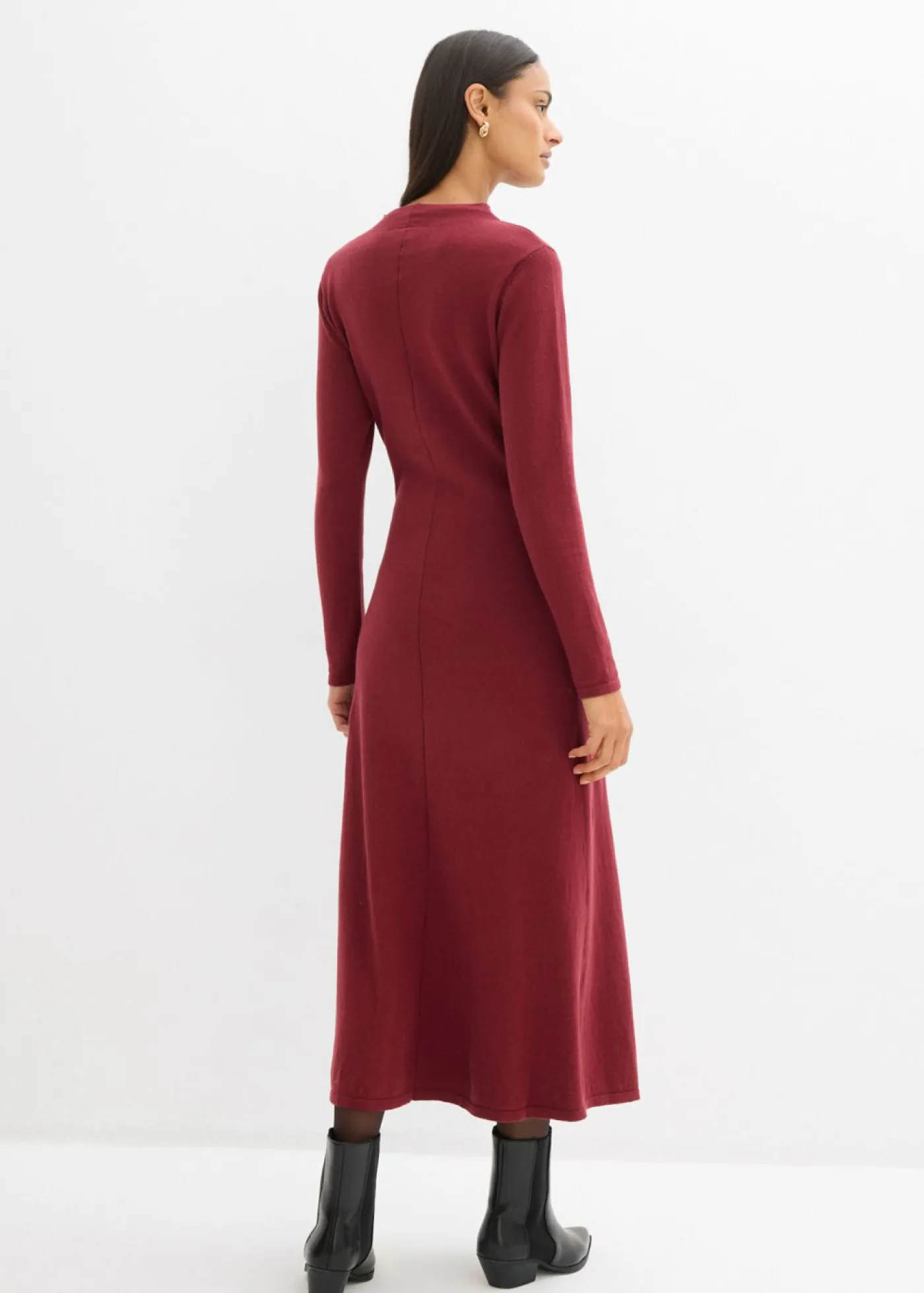 Mujer bonprix bonprix Vestido largo de punto fino con cachemir