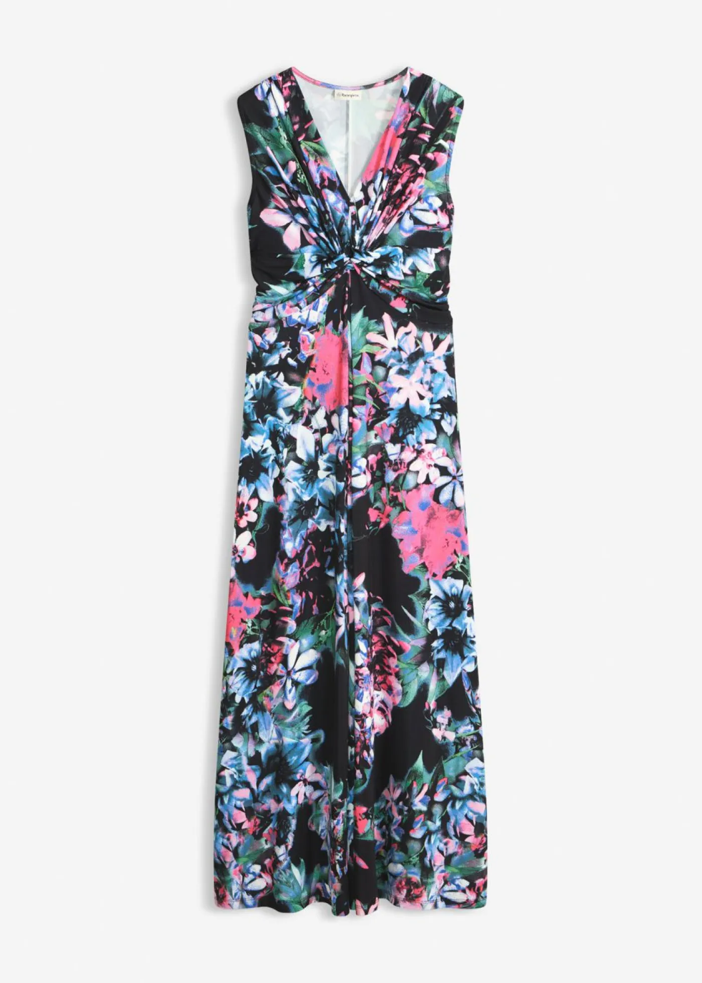 bonprix bonprix Vestidos|Novedades>Vestido largo de verano Negro de flores