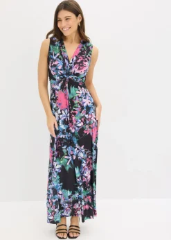 bonprix bonprix Vestidos|Novedades>Vestido largo de verano Negro de flores