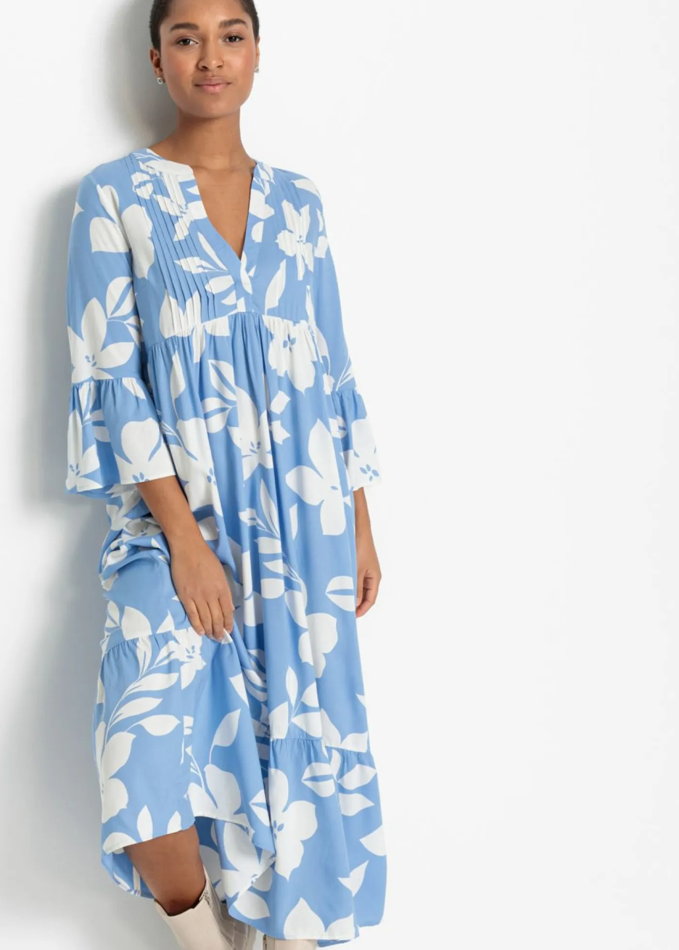 Mujer bonprix bonprix Vestido largo de viscosa fluida