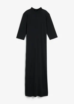 bonprix bonprix Esenciales|Vestidos>Vestido largo en mezcla de modal Negro