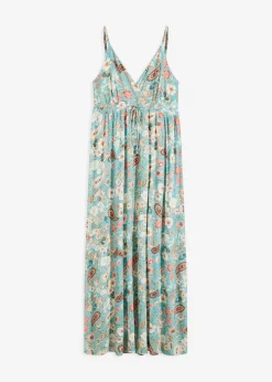 bonprix bonprix Vestidos>Vestido largo estampado menta con flores