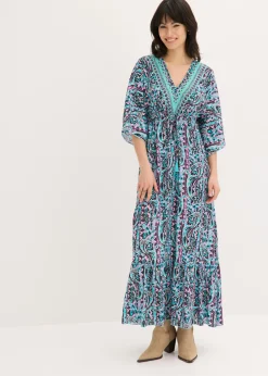 Mujer bonprix bonprix Vestido largo estampado de viscosa fluida