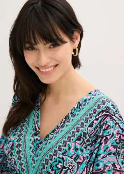 Mujer bonprix bonprix Vestido largo estampado de viscosa fluida