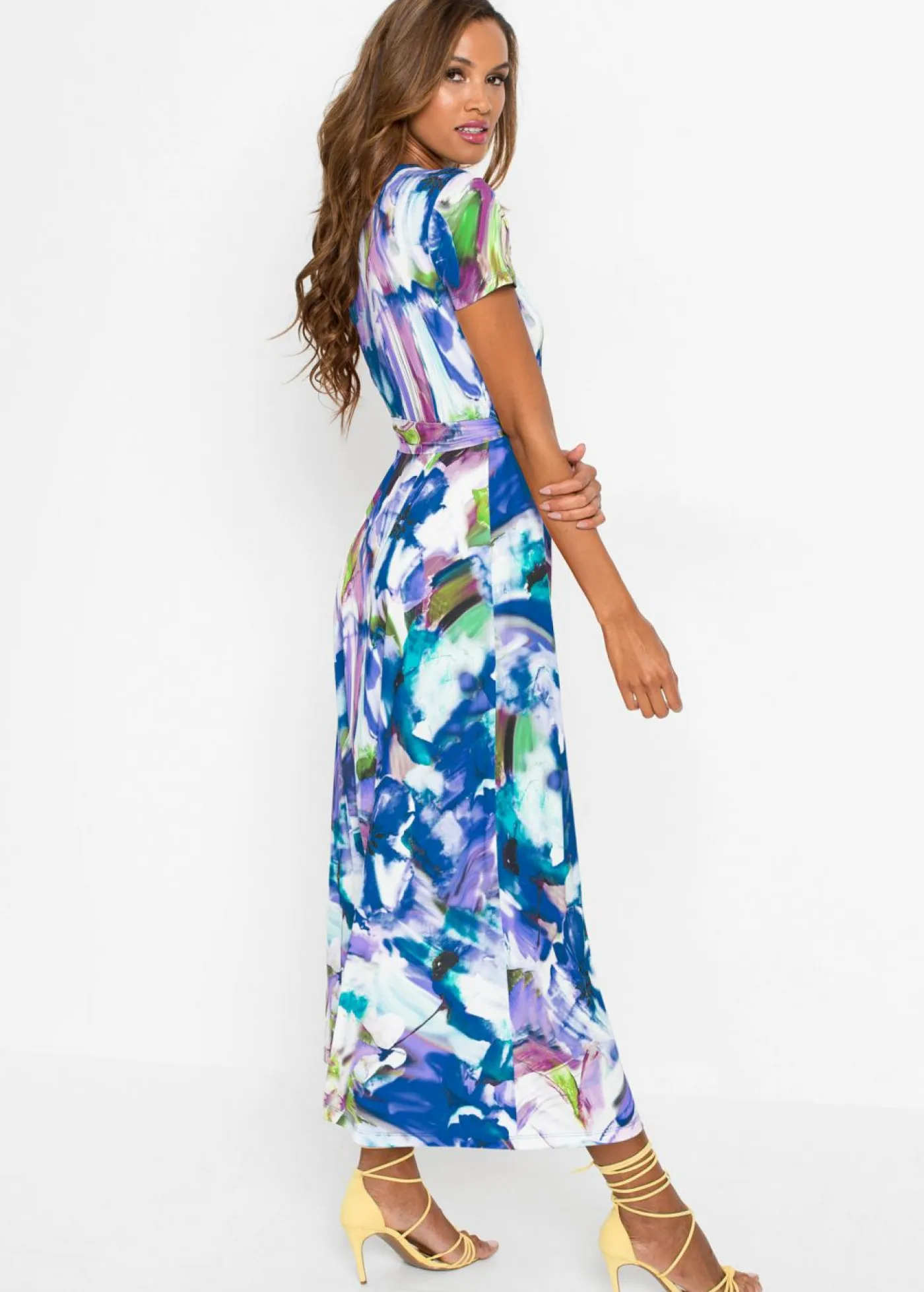 bonprix bonprix Vestidos>Vestido maxi Azul-verde