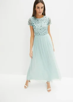 Mujer bonprix bonprix Vestido maxi con bordado de lentejuelas