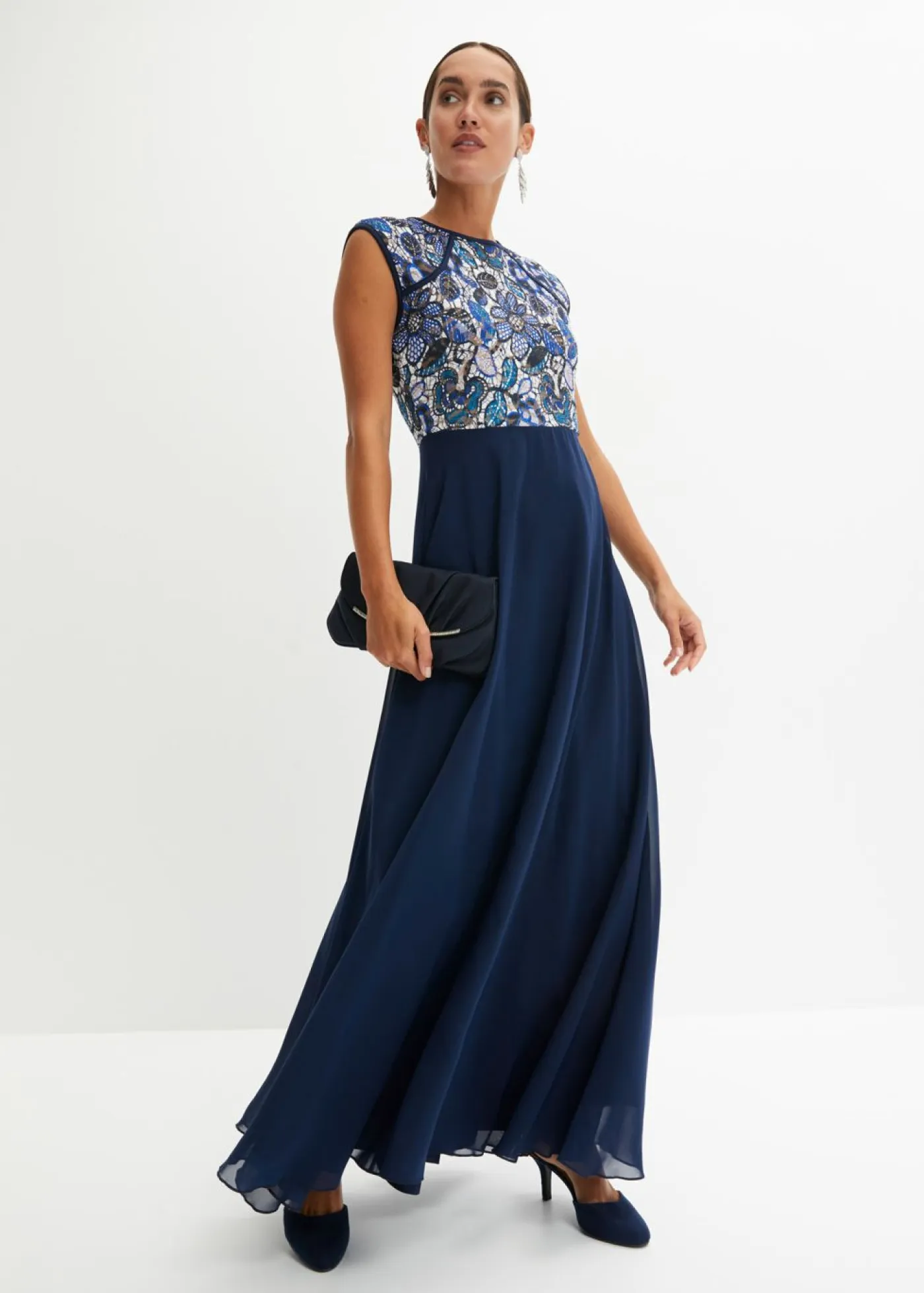 Mujer bonprix bonprix Vestido maxi con encaje