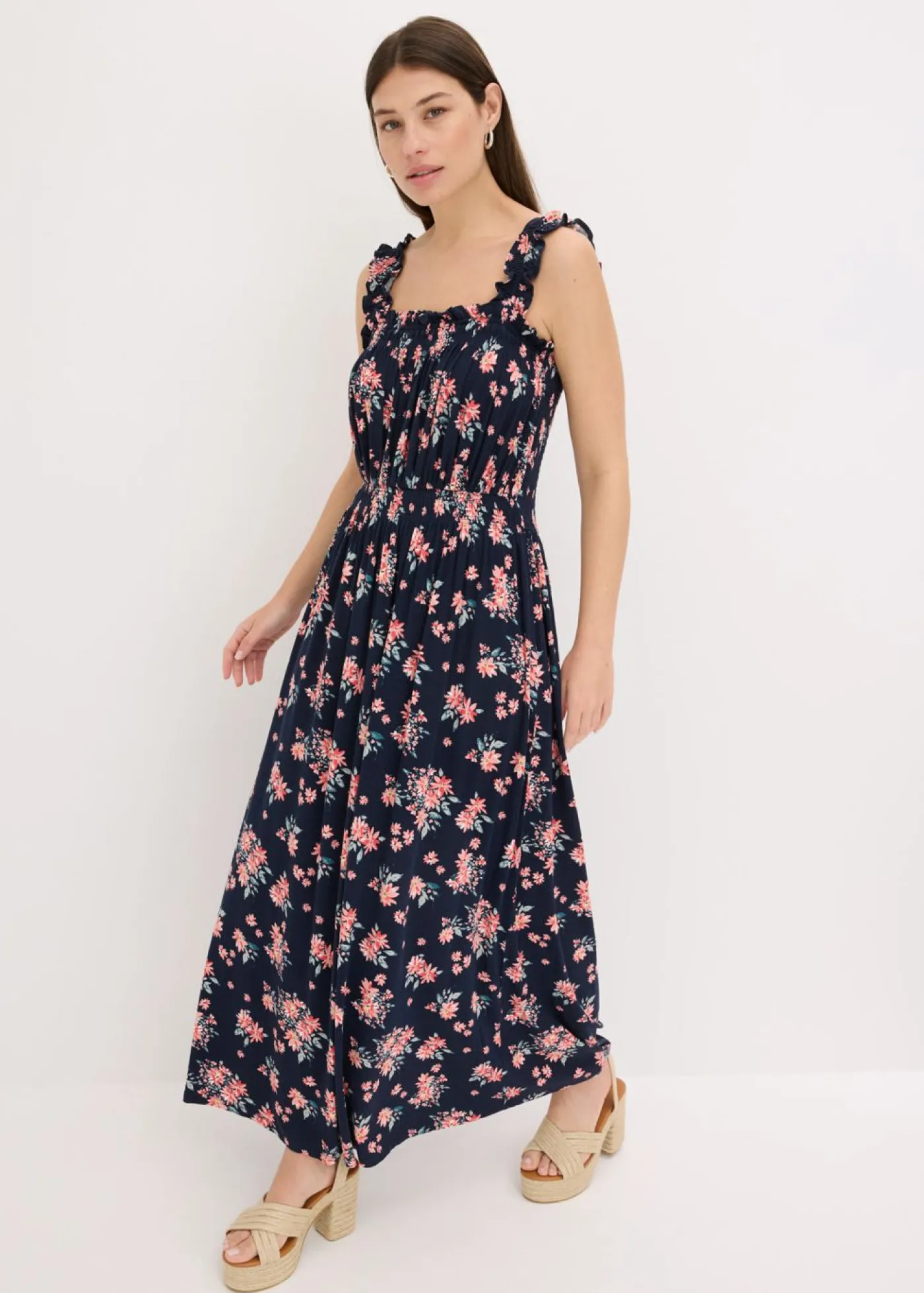 Mujer bonprix bonprix Vestido maxi de mezcla de viscosa fluida