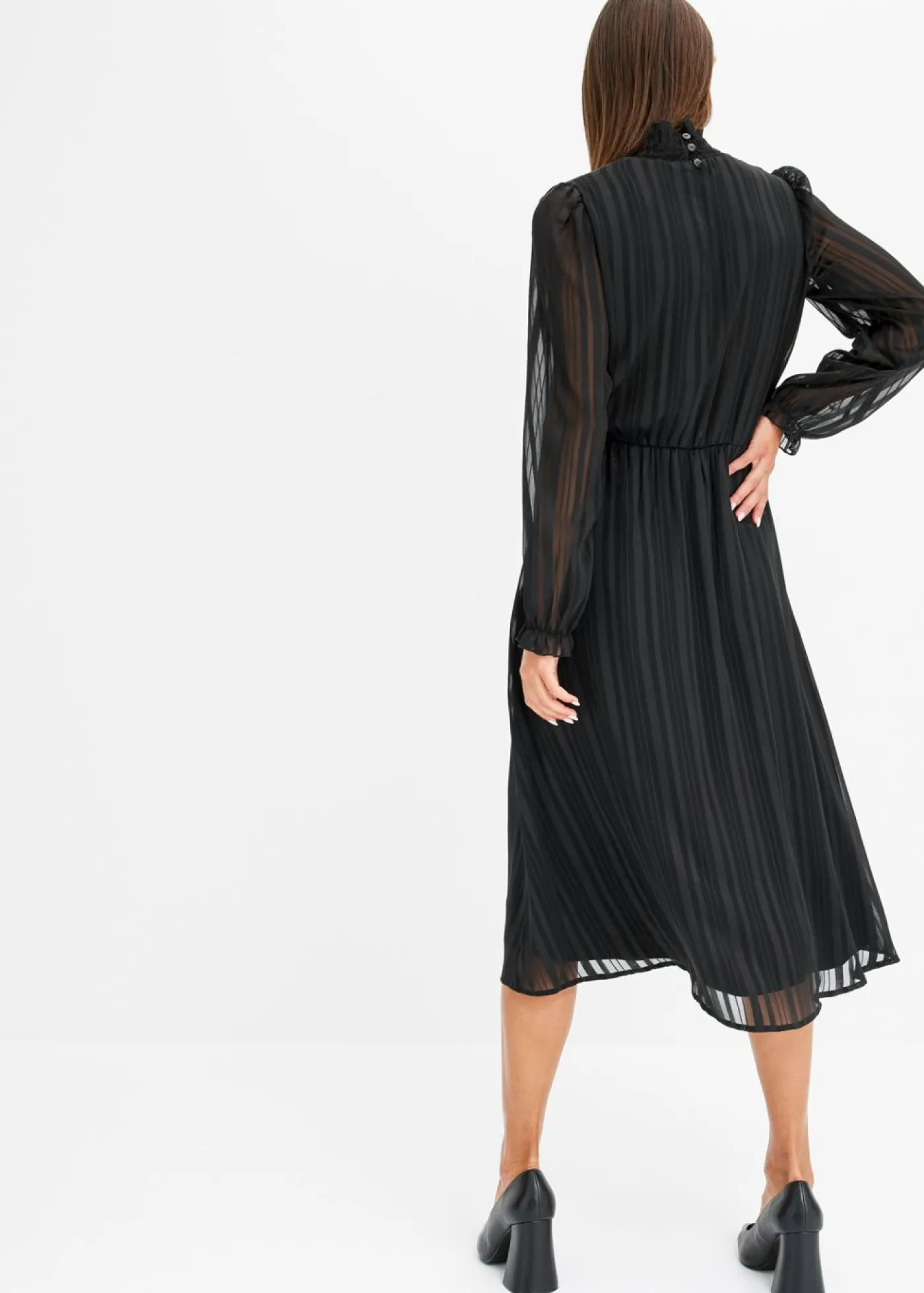 bonprix bonprix Vestidos>Vestido midi Negro
