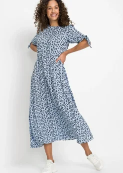 bonprix bonprix Vestidos>Vestido midi azul perla floral