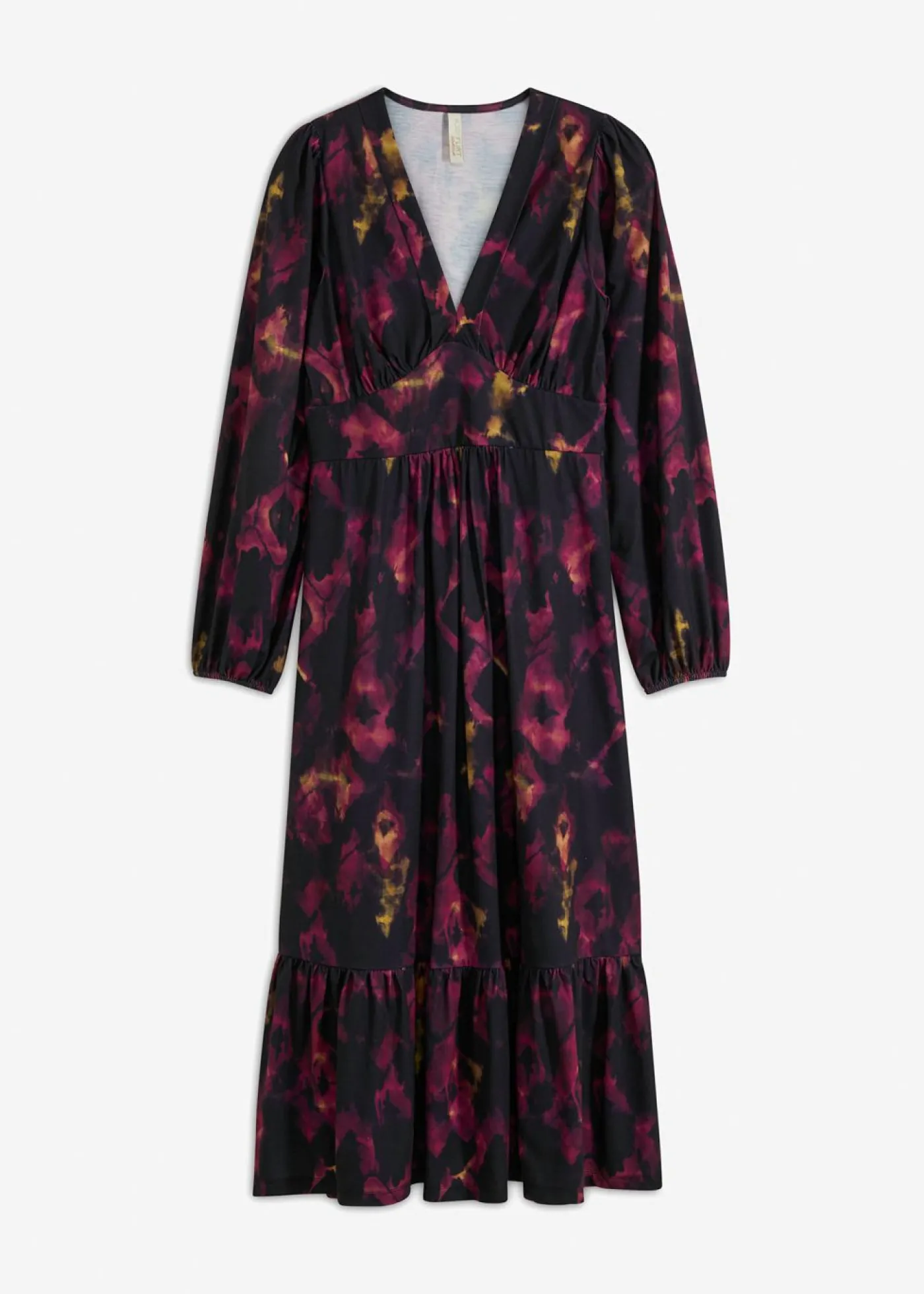 bonprix bonprix Vestidos>Vestido midi negro-purpúra