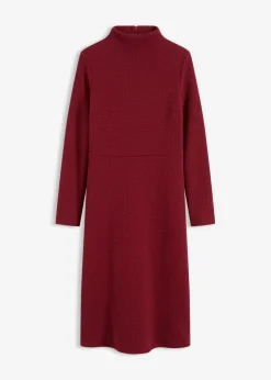 bonprix bonprix Vestidos>Vestido midi acampanado Rojo rubí