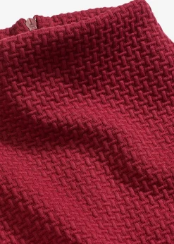 bonprix bonprix Vestidos>Vestido midi acampanado Rojo rubí