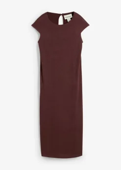 Mujer bonprix bonprix Vestido midi con aspecto de punto
