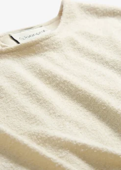 bonprix bonprix Vestidos>Vestido midi con aspecto de punto Crudo