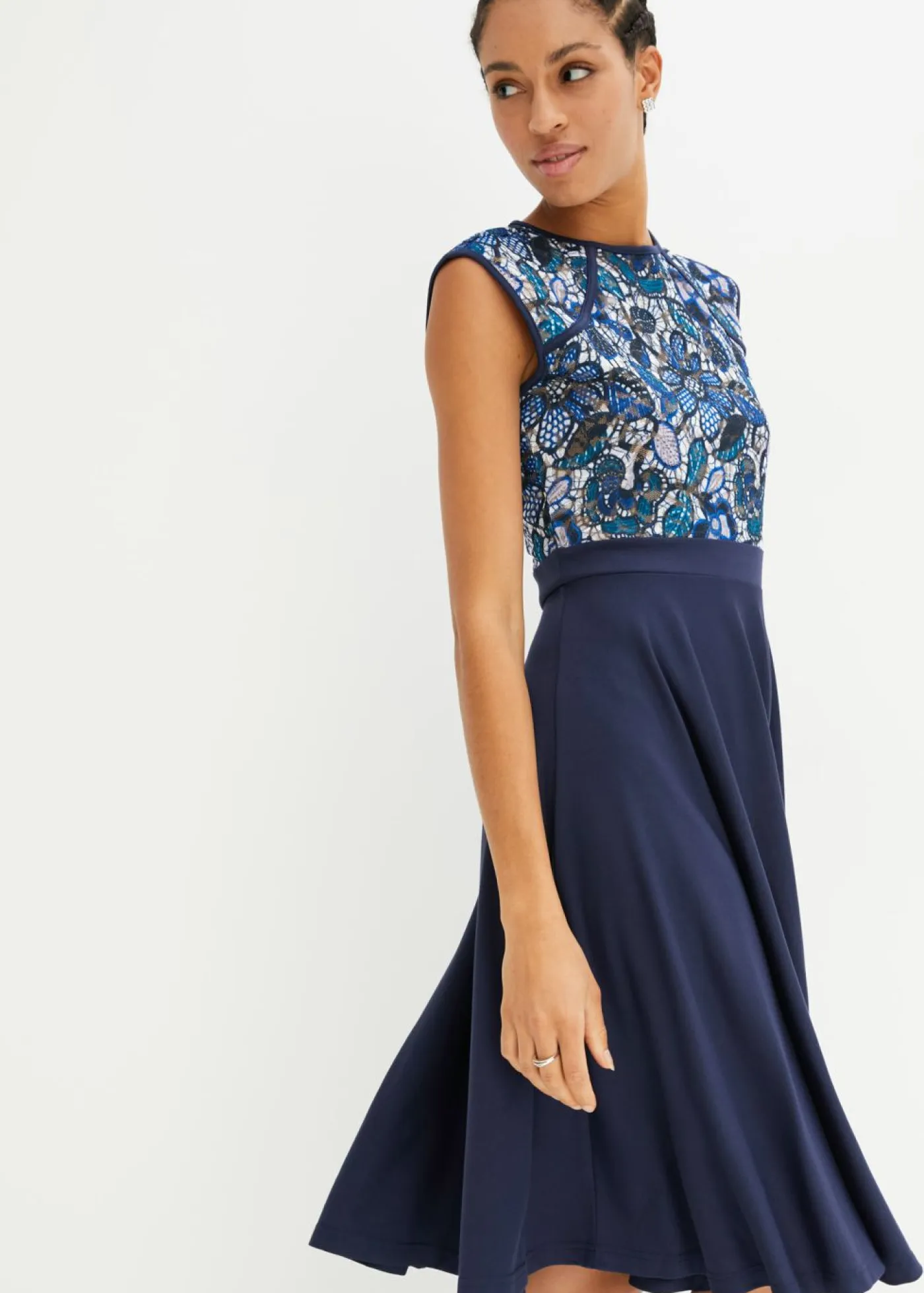 Mujer bonprix bonprix Vestido midi con encaje