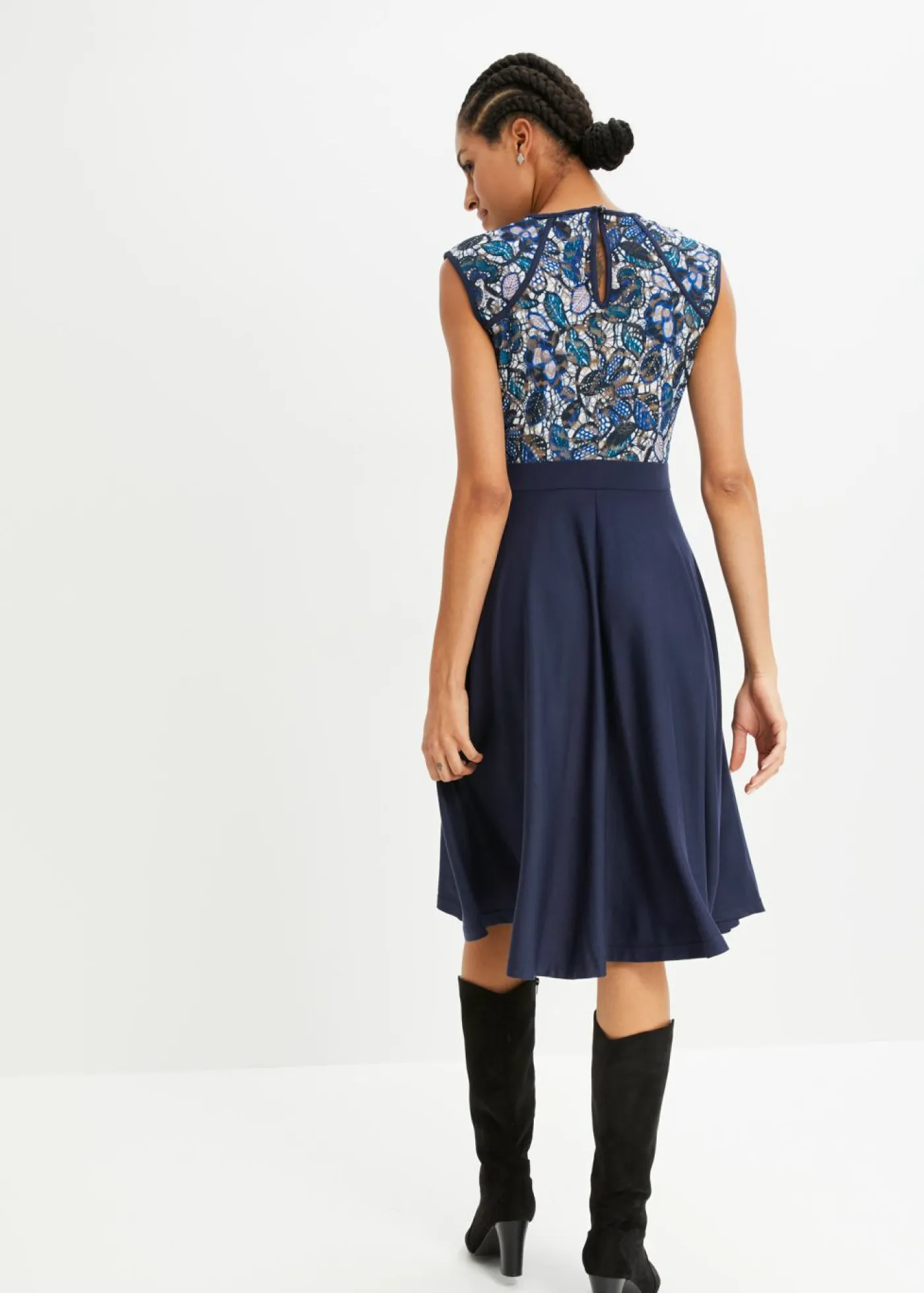 Mujer bonprix bonprix Vestido midi con encaje