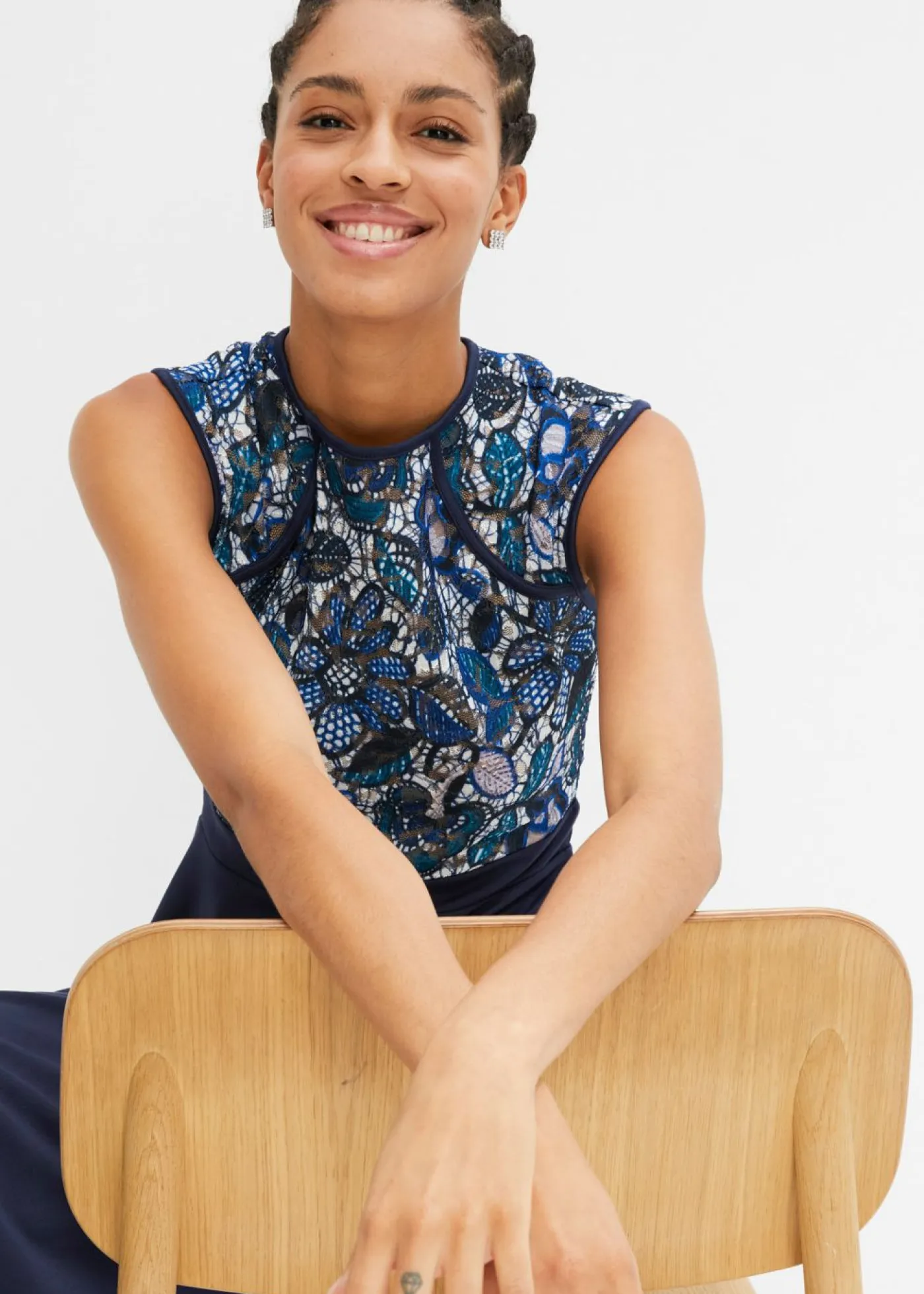 Mujer bonprix bonprix Vestido midi con encaje