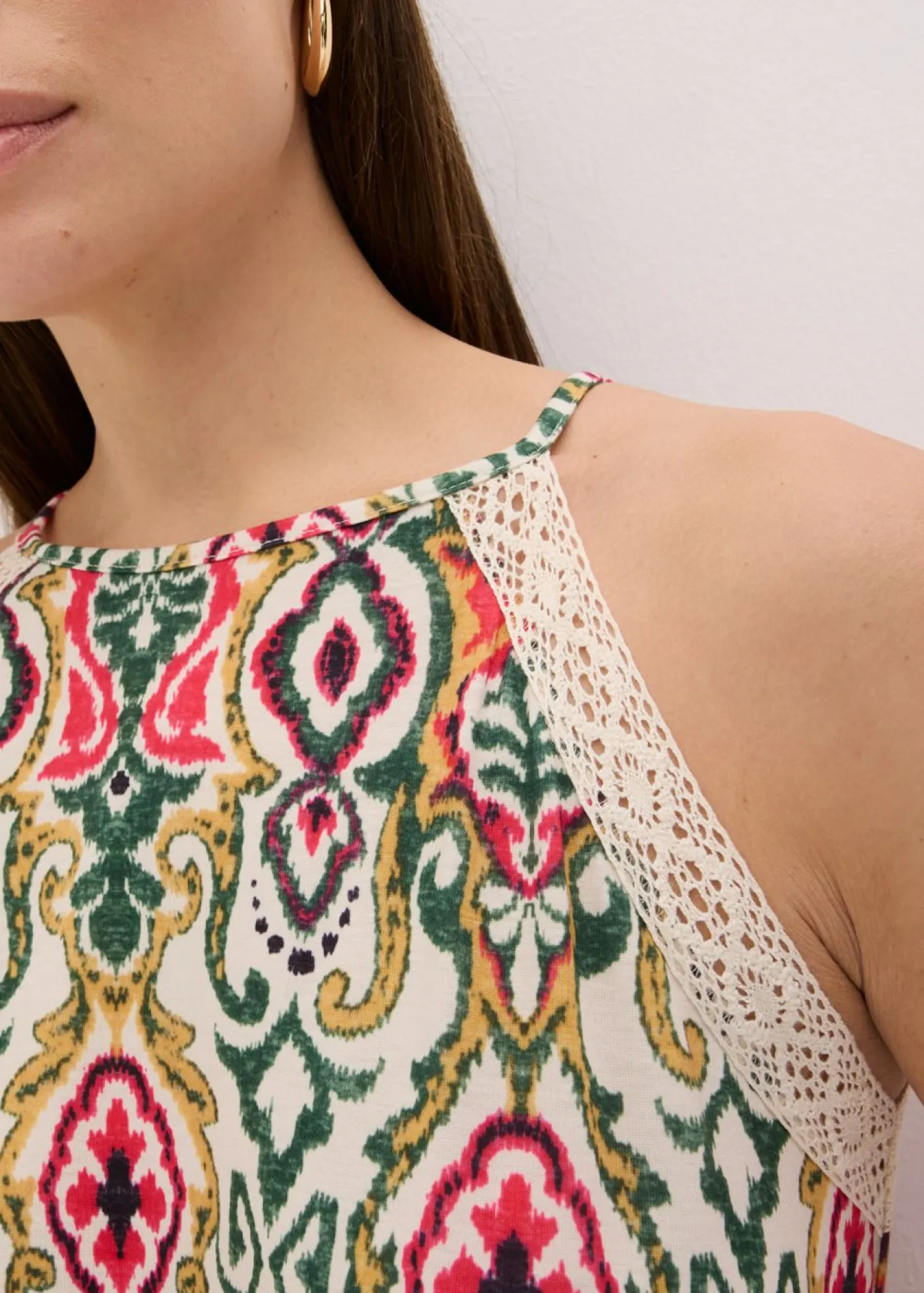 Mujer bonprix bonprix Vestido midi con encaje