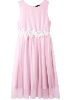 Niños bonprix bonprix Vestido midi con ribete de encaje