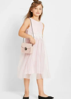 Niños bonprix bonprix Vestido midi con ribete de encaje