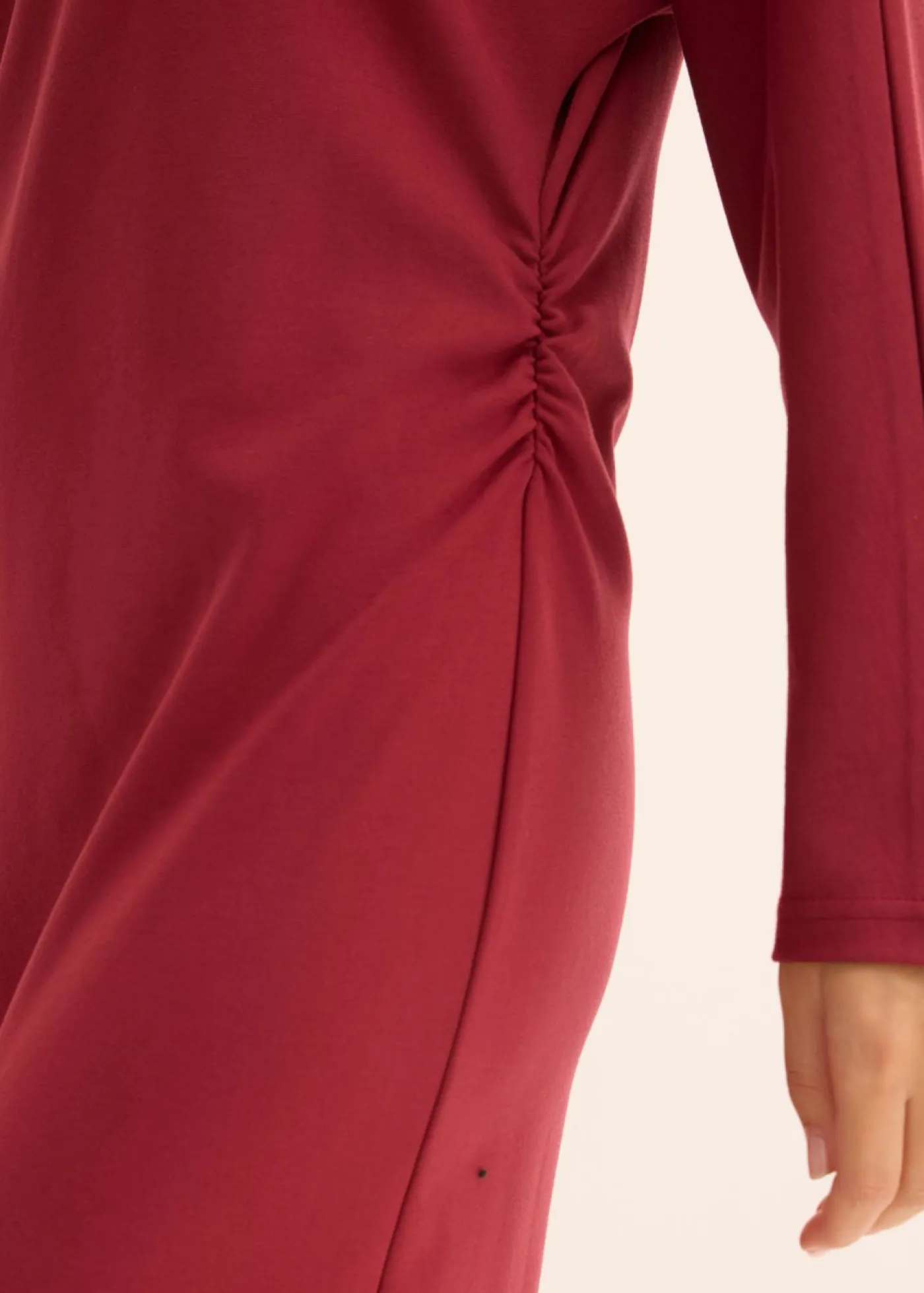 bonprix bonprix Vestidos>Vestido midi de cómodo Punto di Roma Ciruela