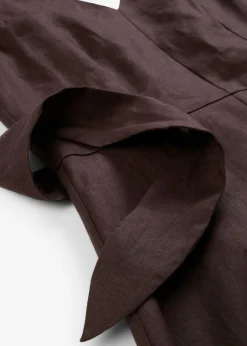 Mujer bonprix bonprix Vestido midi de lino puro