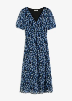 Mujer bonprix bonprix Vestido midi de malla estampado