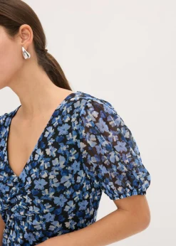 Mujer bonprix bonprix Vestido midi de malla estampado