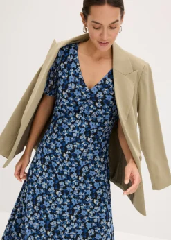 Mujer bonprix bonprix Vestido midi de malla estampado