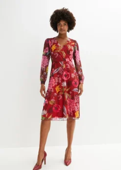 Mujer bonprix bonprix Vestido midi de malla ligera