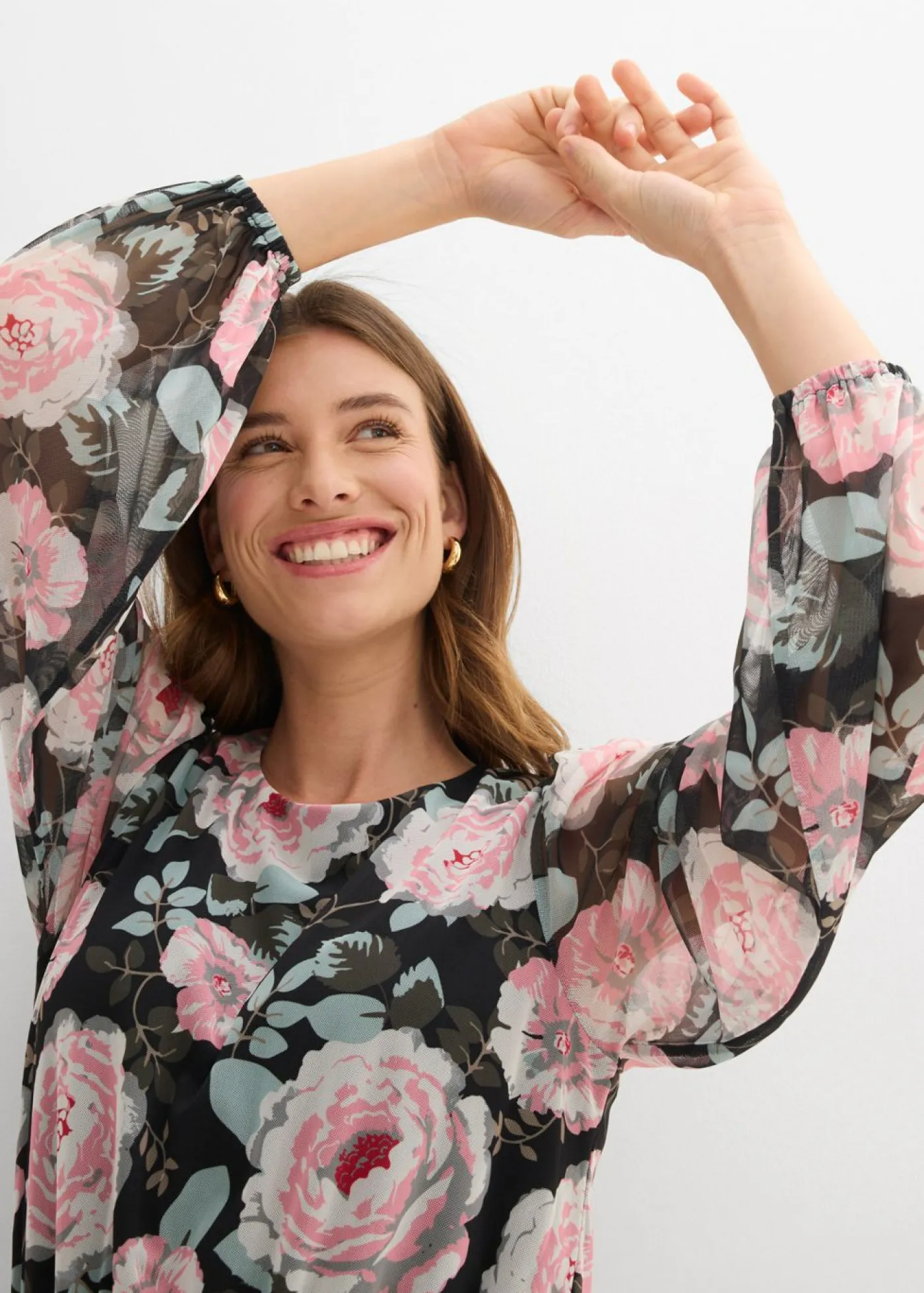 Mujer bonprix bonprix Vestido midi de malla suave