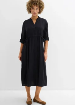 Mujer bonprix bonprix Vestido midi de mezcla de lino