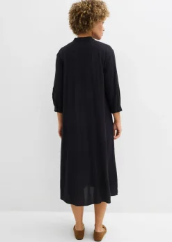 Mujer bonprix bonprix Vestido midi de mezcla de lino