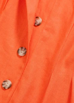 Mujer bonprix bonprix Vestido midi de mezcla de lino ligero