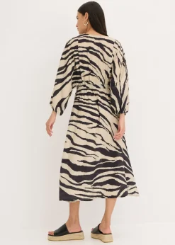 Mujer bonprix bonprix Vestido midi de mezcla de viscosa fluida