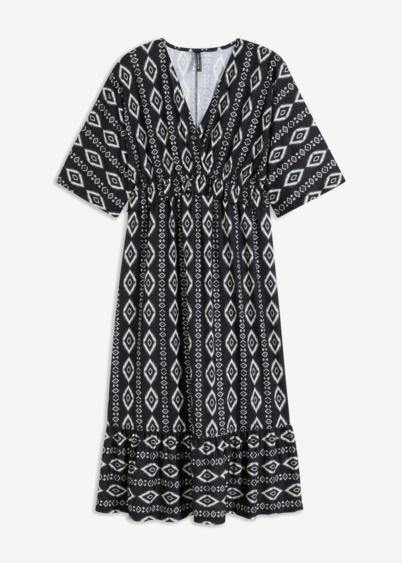 bonprix bonprix Vestidos>Vestido midi de punto Negro