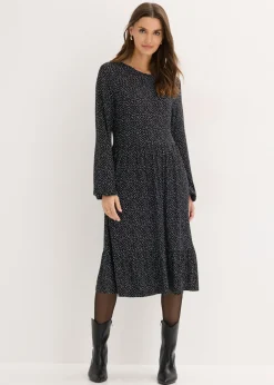 Mujer bonprix bonprix Vestido midi de punto de mezcla de viscosa