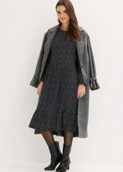 Mujer bonprix bonprix Vestido midi de punto de mezcla de viscosa