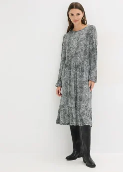 Mujer bonprix bonprix Vestido midi de punto de mezcla de viscosa