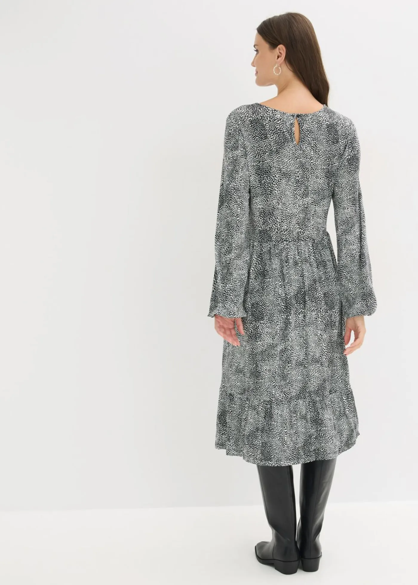 Mujer bonprix bonprix Vestido midi de punto de mezcla de viscosa