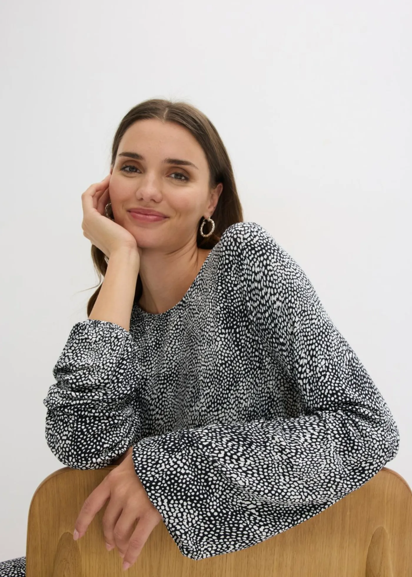 Mujer bonprix bonprix Vestido midi de punto de mezcla de viscosa