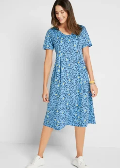 Mujer bonprix bonprix Vestido midi de punto de algodón